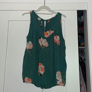 Green floral O’Neill tank